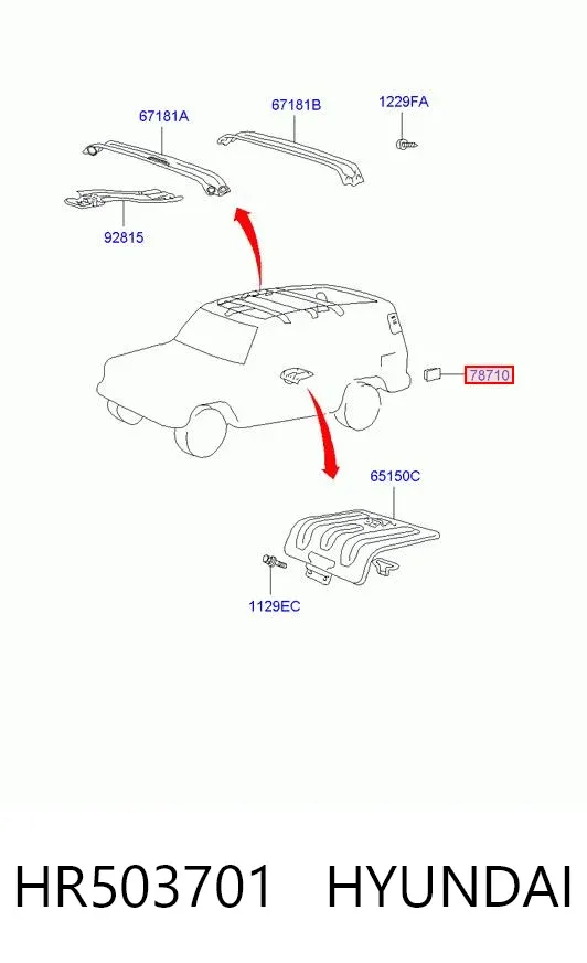 Лючок бензобака HR503701 Hyundai/Kia