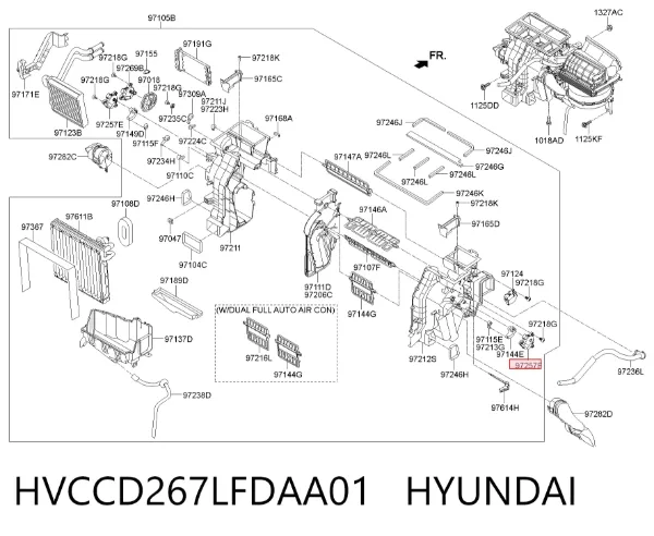 Привід заслінки печі HVCCD267LFDAA01 Hyundai/Kia