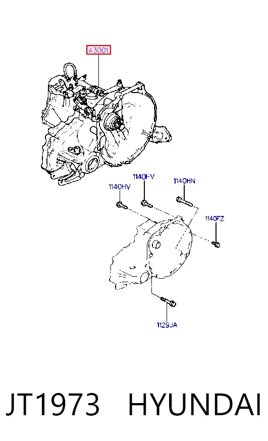 Коробка передач JT1973 Hyundai/Kia
