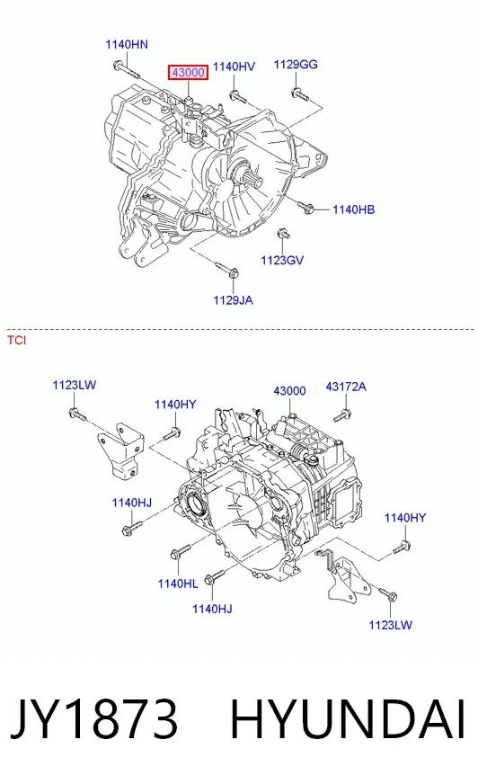 Коробка передач JY1873 Hyundai/Kia