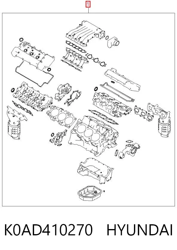 Комплект прокладок K0AD410270 Hyundai/Kia