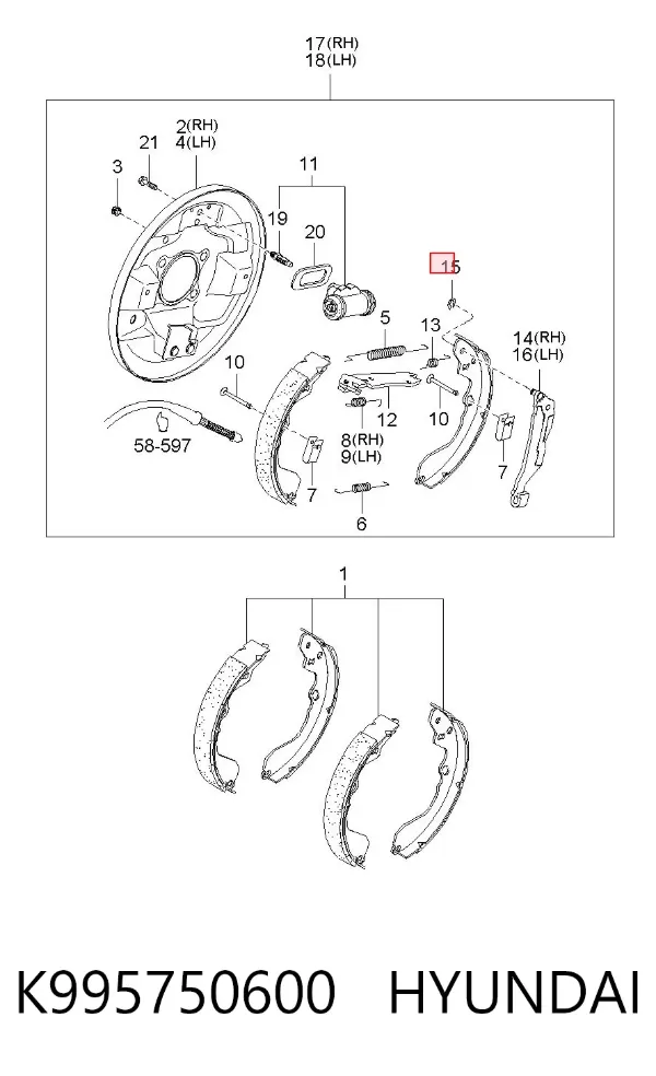  K995750600 Hyundai/Kia
