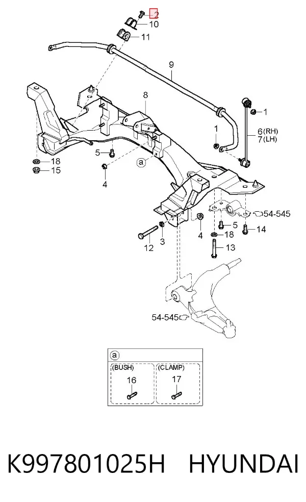  K997801025H Hyundai/Kia