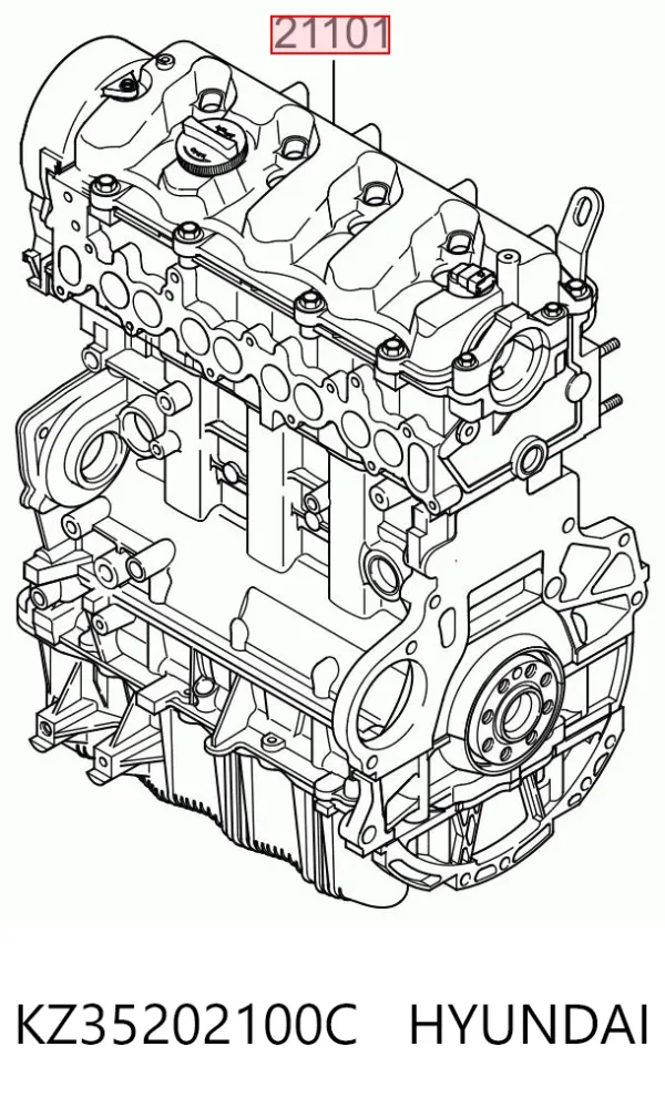Двигун KZ35202100C Hyundai/Kia