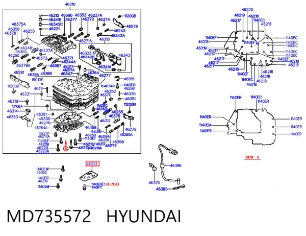 Фільтр АКПП MD735572 Hyundai/Kia