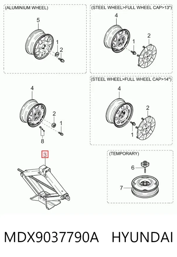  MDX9037790A Hyundai/Kia