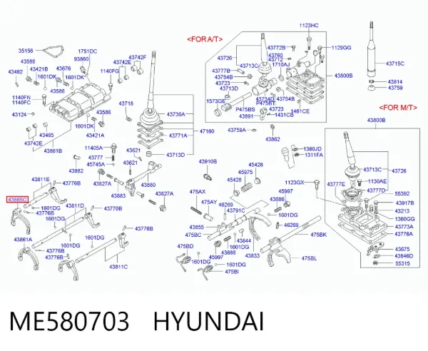  ME580703 Hyundai/Kia