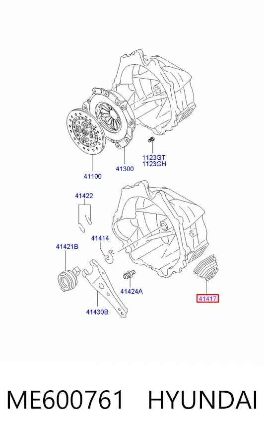 Пильник вилки зчеплення ME600761 Hyundai/Kia