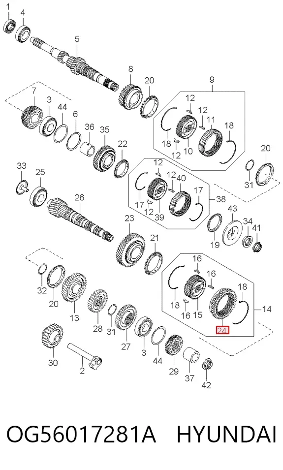  OG56017281A Hyundai/Kia