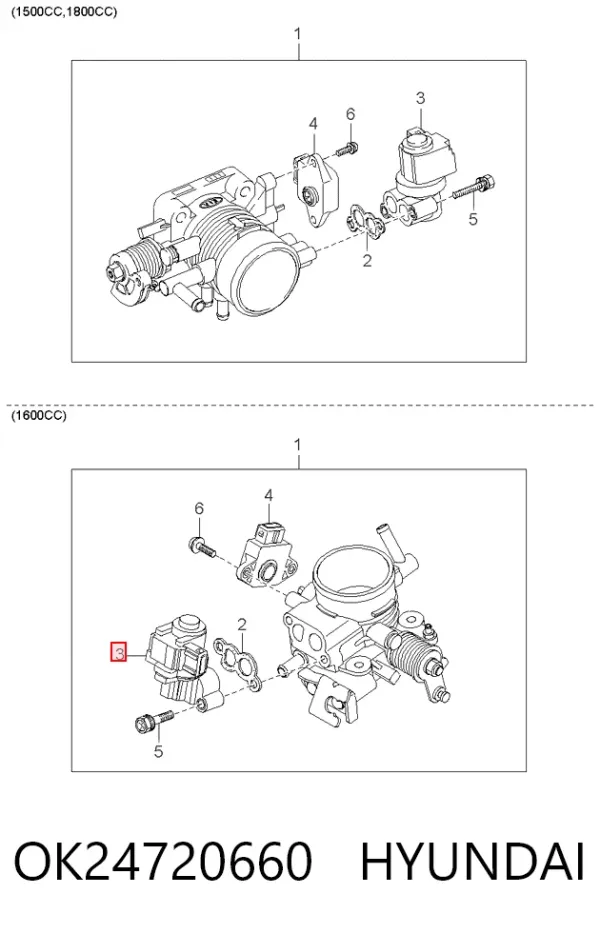 Датчик холостого ходу OK24720660 Hyundai/Kia