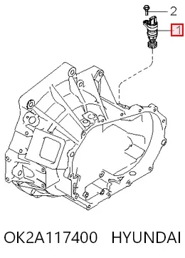 Шестерня спідометра, ведена OK2A117400 Hyundai/Kia