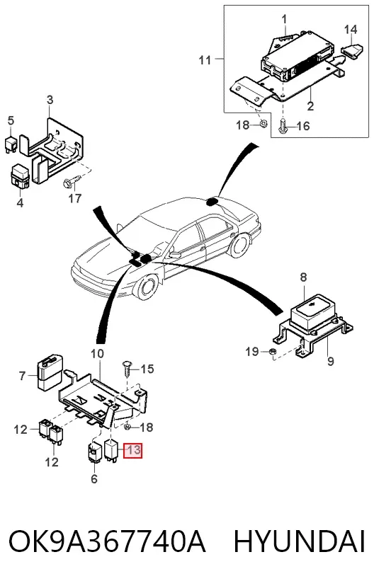  OK9A367740A Hyundai/Kia