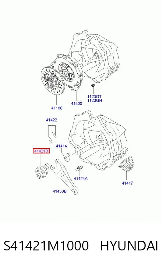 Вижимний підшипник S41421M1000 Hyundai/Kia