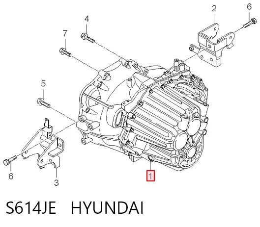 Коробка передач S614JE Hyundai/Kia