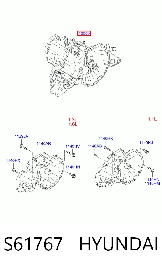 Коробка передач S61767 Hyundai/Kia