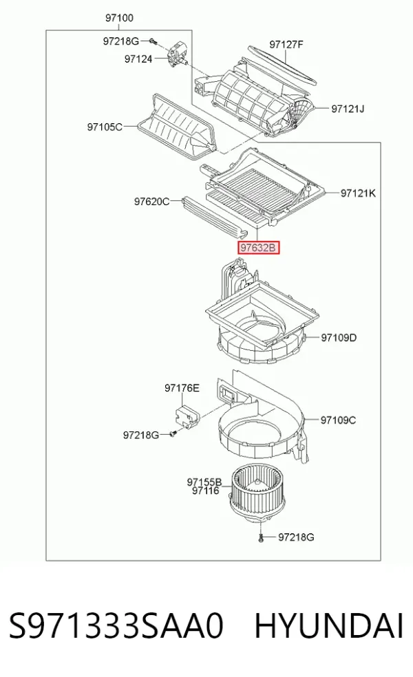 Фільтр салону S971333SAA0 Hyundai/Kia