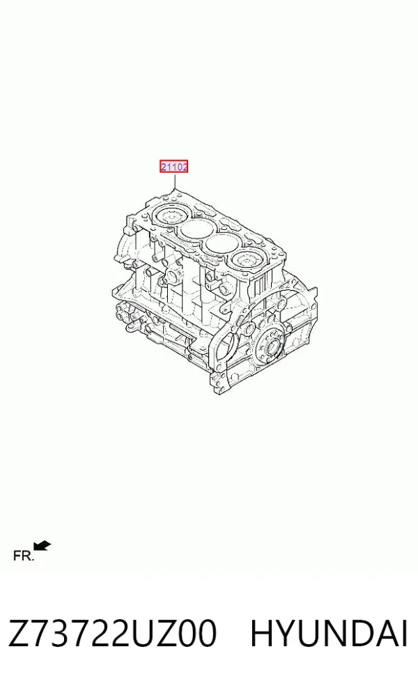 Двигун Z73722UZ00 Hyundai/Kia
