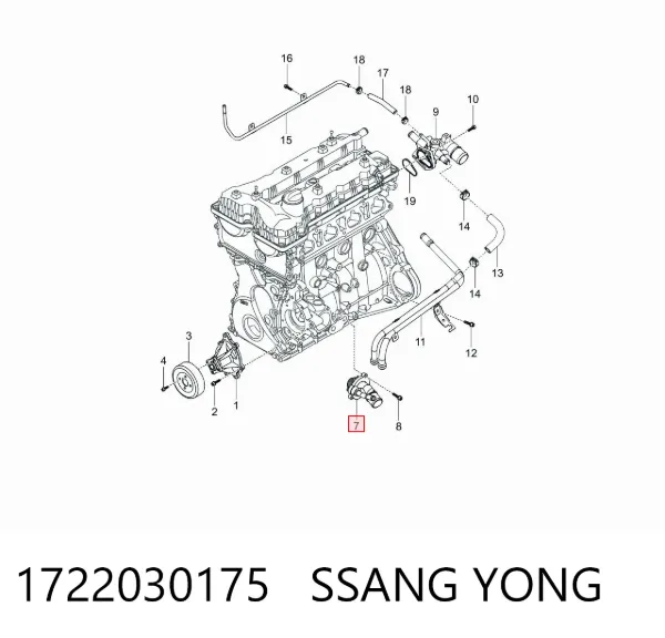 Термостат SsangYong Actyon 