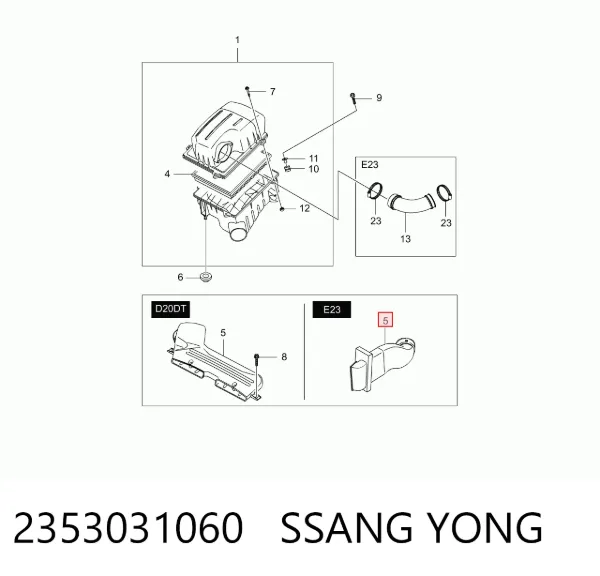  2353031060 Ssang Yong