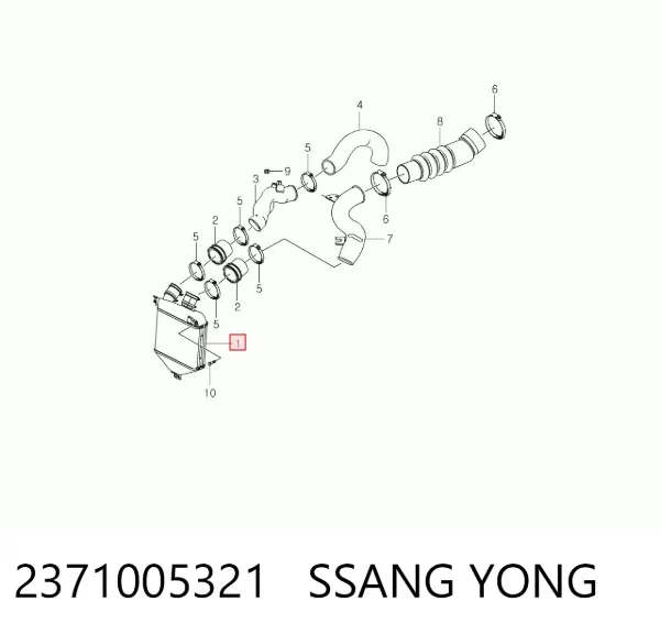 Інтеркулер SsangYong Musso FJ
