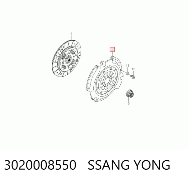 Корзина зчеплення 3020008550 Ssang Yong