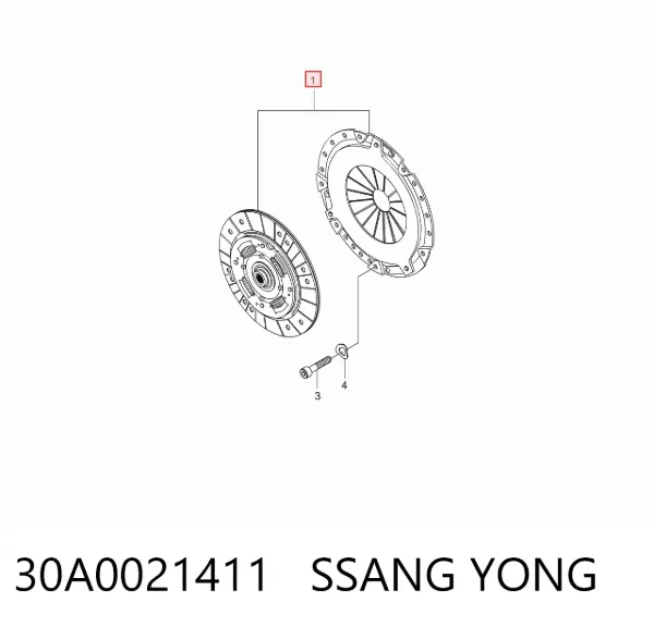 Зчеплення 30A0021411 Ssang Yong