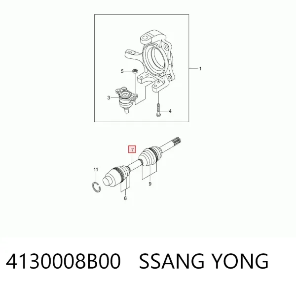  4130008B00 Ssang Yong