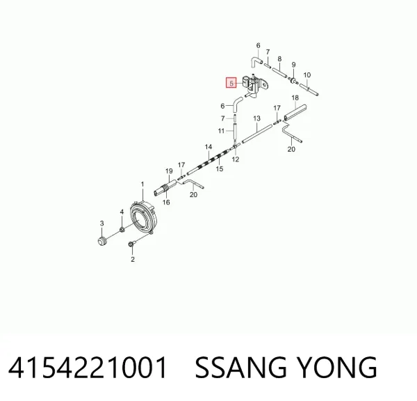 Соленоїд/електромагнітний клапан роздавальної коробки 4154221001 Ssang Yong