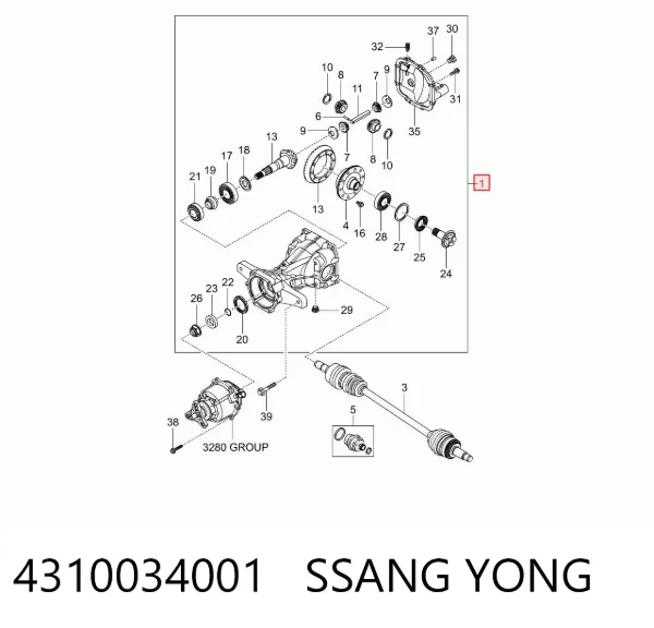  4310034001 Ssang Yong