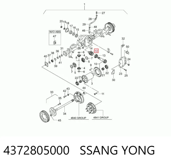  4372805000 Ssang Yong