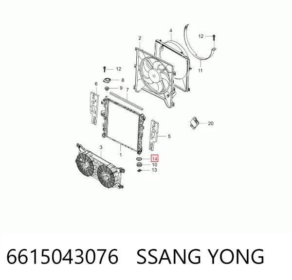  6615043076 Ssang Yong