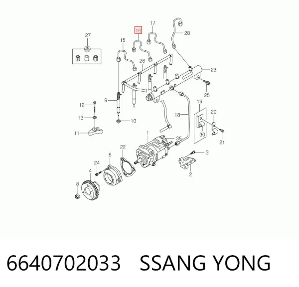  6640702033 Ssang Yong