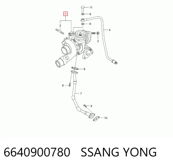 Турбіна A6640900780 Mercedes