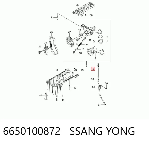  6650100872 Ssang Yong