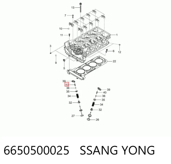 Гідрокомпенсатор 6650500025 Ssang Yong