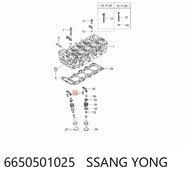 Гідрокомпенсатор 6650501025 Ssang Yong