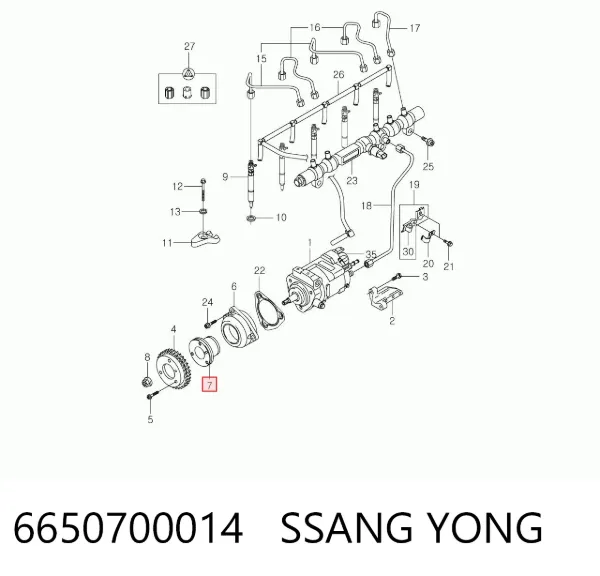  6650700014 Ssang Yong
