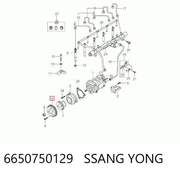  6650750129 Ssang Yong