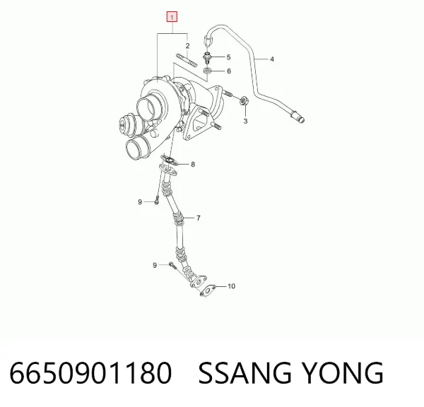 Турбіна 6650901180 Ssang Yong