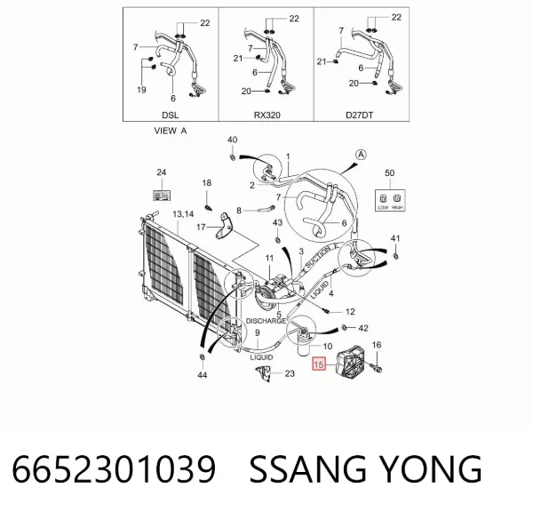  6652301039 Ssang Yong