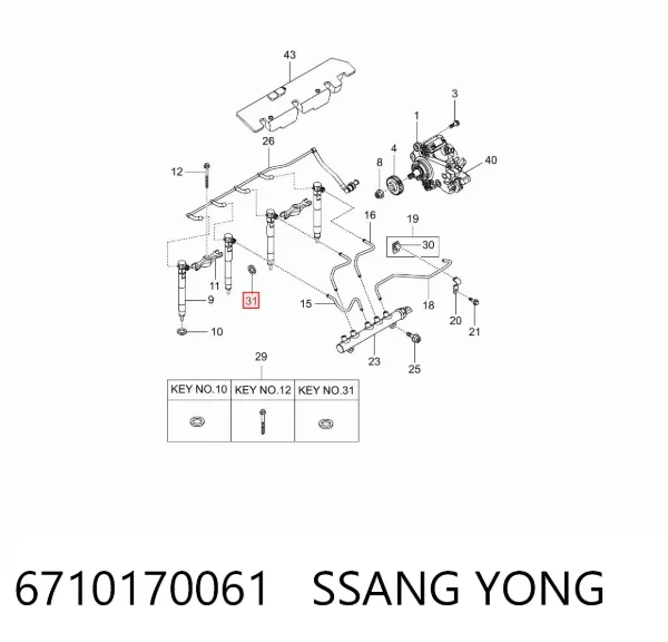  6710170061 Ssang Yong