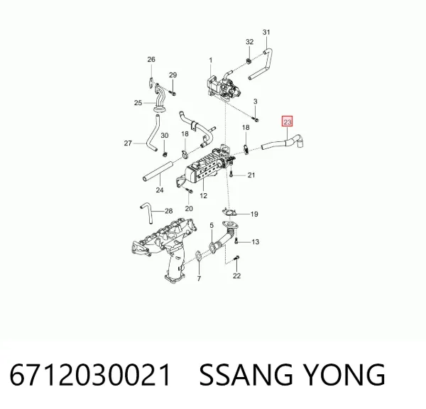  6712030021 Ssang Yong