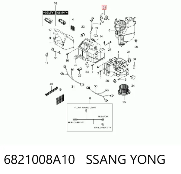  6821008A10 Ssang Yong