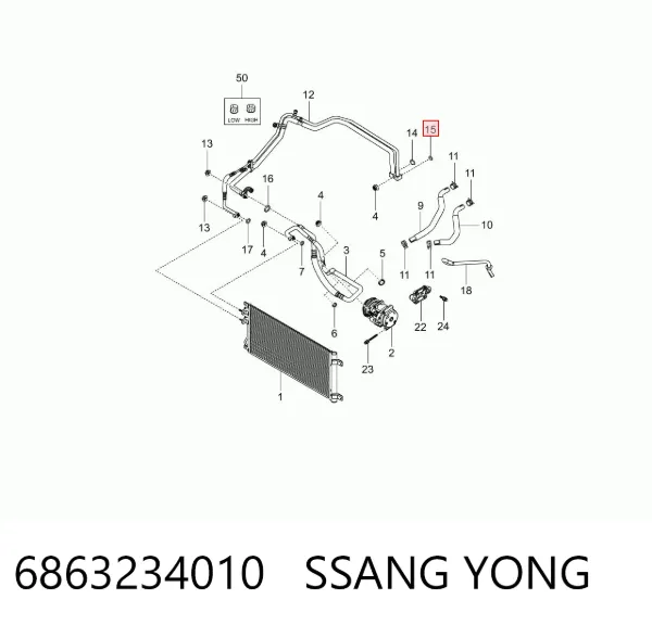  6863234010 Ssang Yong