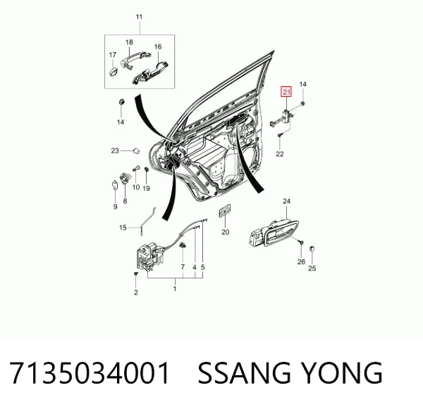  7135034001 Ssang Yong