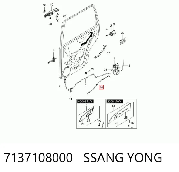  7137108000 Ssang Yong