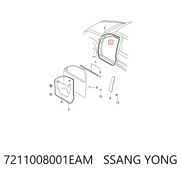  7211008001EAM Ssang Yong