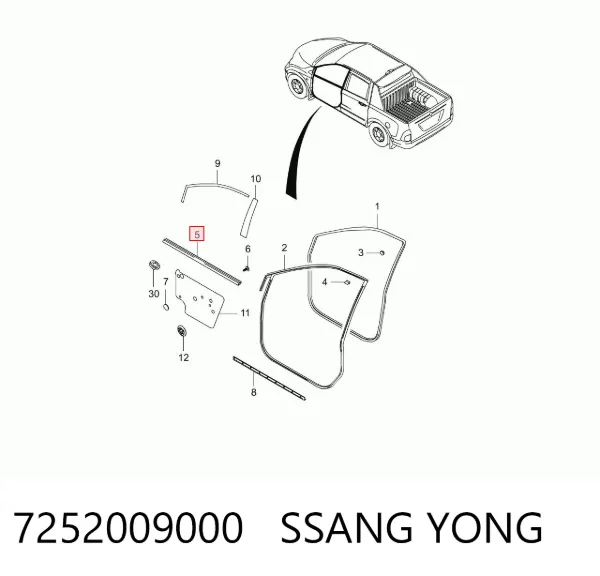  7252009000 Ssang Yong