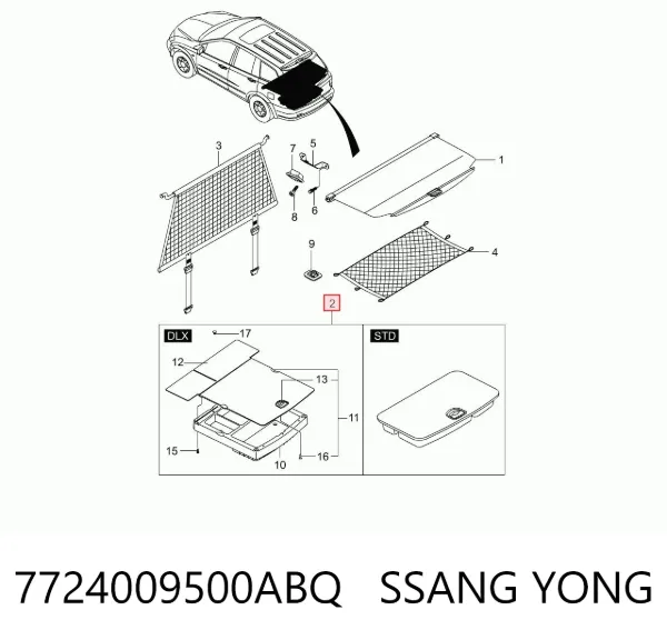  7724009500ABQ Ssang Yong
