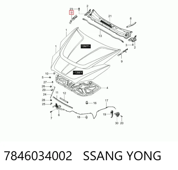  7846034002 Ssang Yong